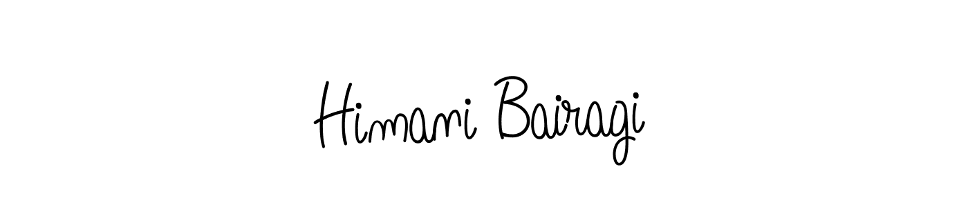 Make a beautiful signature design for name Himani Bairagi. With this signature (Angelique-Rose-font-FFP) style, you can create a handwritten signature for free. Himani Bairagi signature style 5 images and pictures png