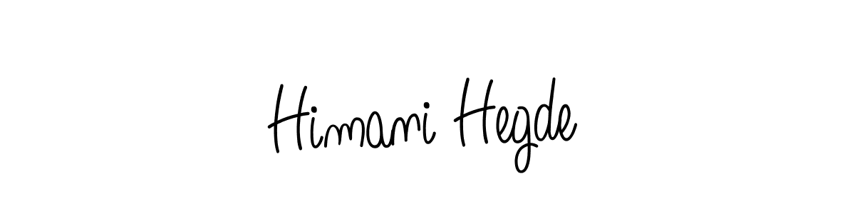 How to make Himani Hegde name signature. Use Angelique-Rose-font-FFP style for creating short signs online. This is the latest handwritten sign. Himani Hegde signature style 5 images and pictures png