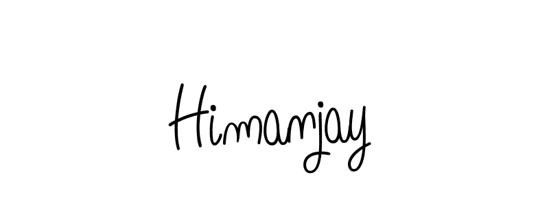 You should practise on your own different ways (Angelique-Rose-font-FFP) to write your name (Himanjay) in signature. don't let someone else do it for you. Himanjay signature style 5 images and pictures png