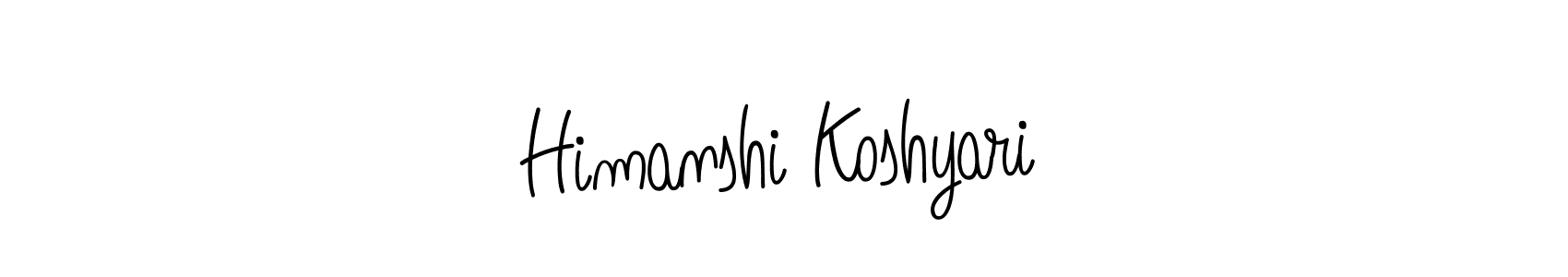 Make a beautiful signature design for name Himanshi Koshyari. Use this online signature maker to create a handwritten signature for free. Himanshi Koshyari signature style 5 images and pictures png