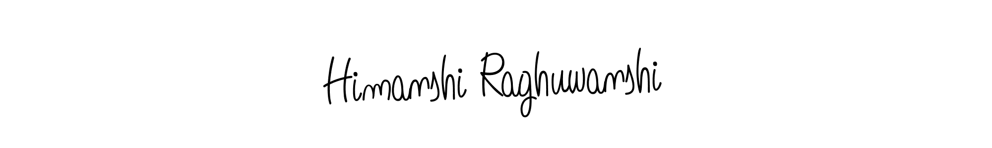 You should practise on your own different ways (Angelique-Rose-font-FFP) to write your name (Himanshi Raghuwanshi) in signature. don't let someone else do it for you. Himanshi Raghuwanshi signature style 5 images and pictures png