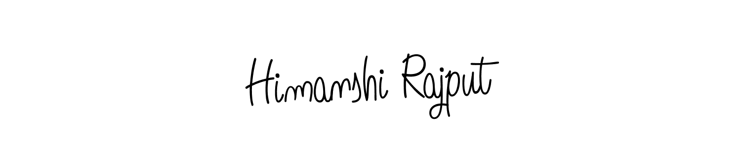 Make a beautiful signature design for name Himanshi Rajput. With this signature (Angelique-Rose-font-FFP) style, you can create a handwritten signature for free. Himanshi Rajput signature style 5 images and pictures png