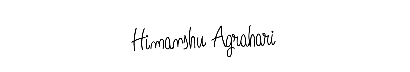Make a beautiful signature design for name Himanshu Agrahari. With this signature (Angelique-Rose-font-FFP) style, you can create a handwritten signature for free. Himanshu Agrahari signature style 5 images and pictures png