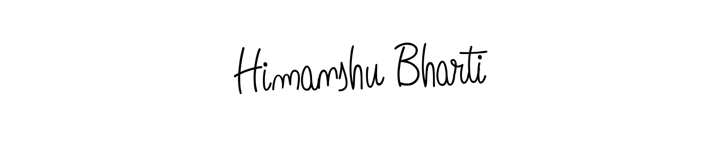 Make a beautiful signature design for name Himanshu Bharti. Use this online signature maker to create a handwritten signature for free. Himanshu Bharti signature style 5 images and pictures png