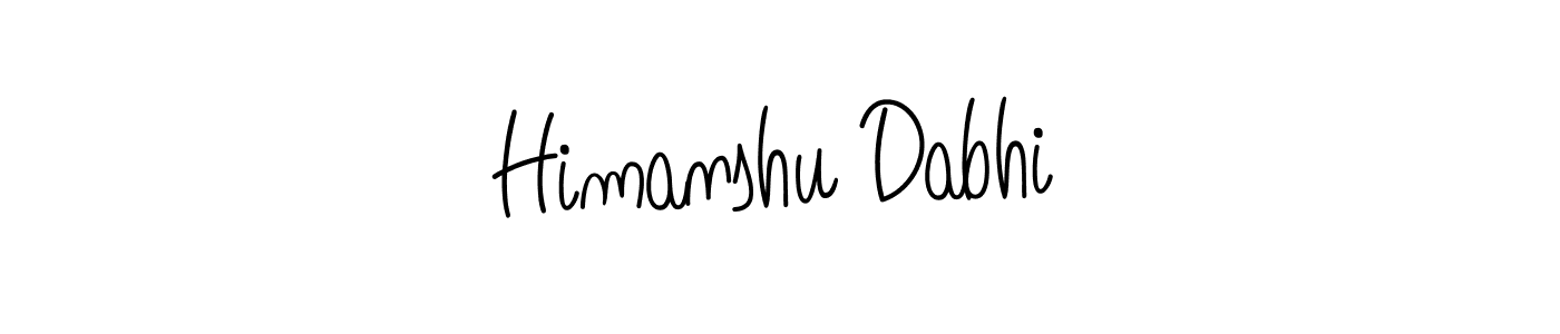 Design your own signature with our free online signature maker. With this signature software, you can create a handwritten (Angelique-Rose-font-FFP) signature for name Himanshu Dabhi. Himanshu Dabhi signature style 5 images and pictures png