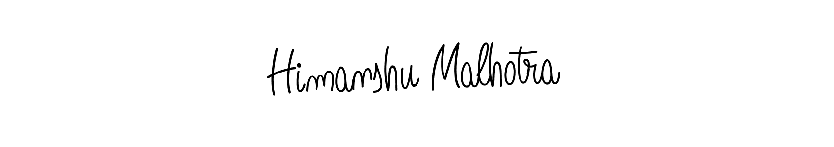 How to Draw Himanshu Malhotra signature style? Angelique-Rose-font-FFP is a latest design signature styles for name Himanshu Malhotra. Himanshu Malhotra signature style 5 images and pictures png