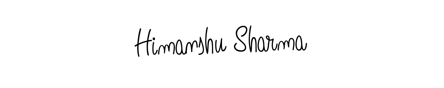 You should practise on your own different ways (Angelique-Rose-font-FFP) to write your name (Himanshu Sharma) in signature. don't let someone else do it for you. Himanshu Sharma signature style 5 images and pictures png