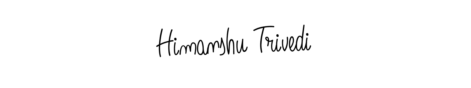 Design your own signature with our free online signature maker. With this signature software, you can create a handwritten (Angelique-Rose-font-FFP) signature for name Himanshu Trivedi. Himanshu Trivedi signature style 5 images and pictures png