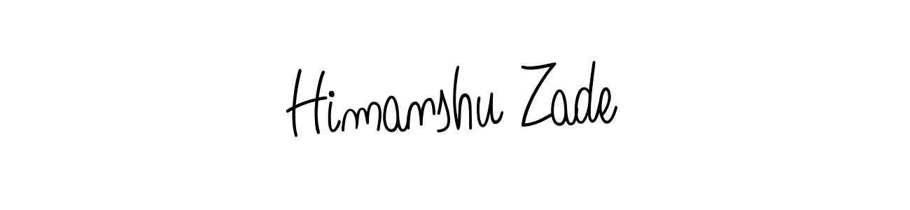 Make a beautiful signature design for name Himanshu Zade. Use this online signature maker to create a handwritten signature for free. Himanshu Zade signature style 5 images and pictures png