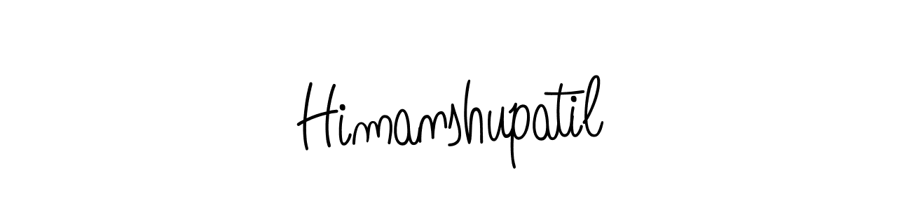 The best way (Angelique-Rose-font-FFP) to make a short signature is to pick only two or three words in your name. The name Himanshupatil include a total of six letters. For converting this name. Himanshupatil signature style 5 images and pictures png