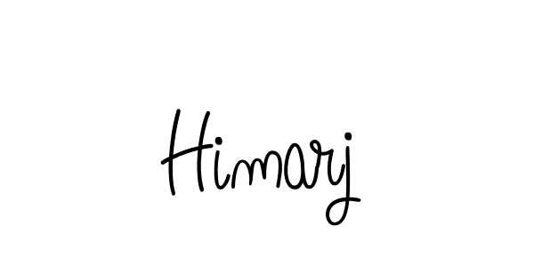 How to make Himarj name signature. Use Angelique-Rose-font-FFP style for creating short signs online. This is the latest handwritten sign. Himarj signature style 5 images and pictures png