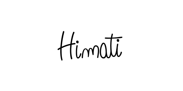You should practise on your own different ways (Angelique-Rose-font-FFP) to write your name (Himati) in signature. don't let someone else do it for you. Himati signature style 5 images and pictures png