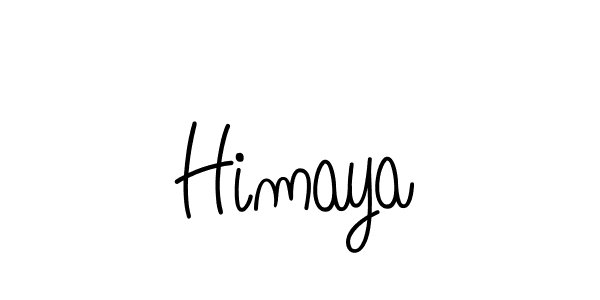 You should practise on your own different ways (Angelique-Rose-font-FFP) to write your name (Himaya) in signature. don't let someone else do it for you. Himaya signature style 5 images and pictures png