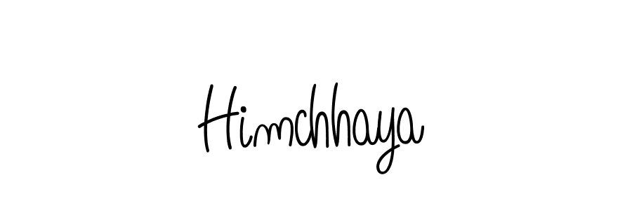 The best way (Angelique-Rose-font-FFP) to make a short signature is to pick only two or three words in your name. The name Himchhaya include a total of six letters. For converting this name. Himchhaya signature style 5 images and pictures png