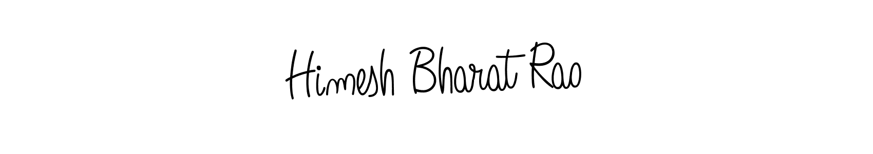 How to make Himesh Bharat Rao name signature. Use Angelique-Rose-font-FFP style for creating short signs online. This is the latest handwritten sign. Himesh Bharat Rao signature style 5 images and pictures png
