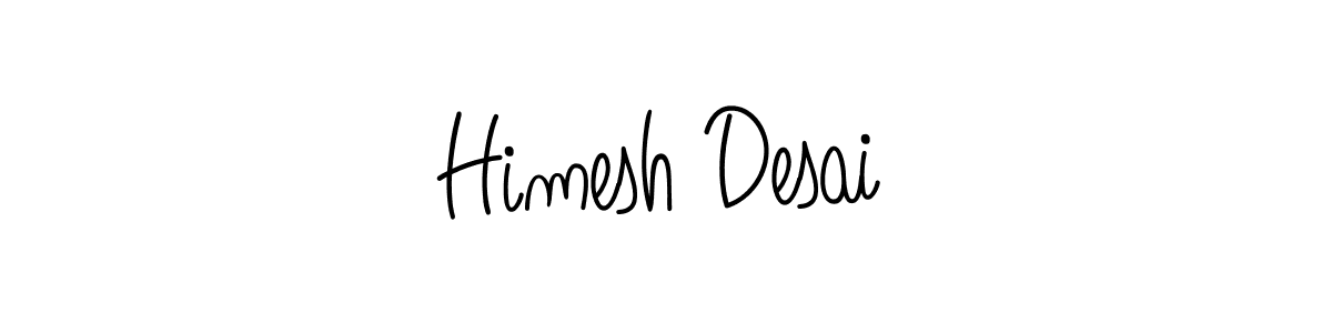 Himesh Desai stylish signature style. Best Handwritten Sign (Angelique-Rose-font-FFP) for my name. Handwritten Signature Collection Ideas for my name Himesh Desai. Himesh Desai signature style 5 images and pictures png