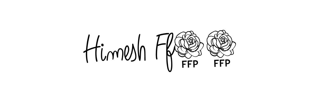 Himesh Ff21 stylish signature style. Best Handwritten Sign (Angelique-Rose-font-FFP) for my name. Handwritten Signature Collection Ideas for my name Himesh Ff21. Himesh Ff21 signature style 5 images and pictures png