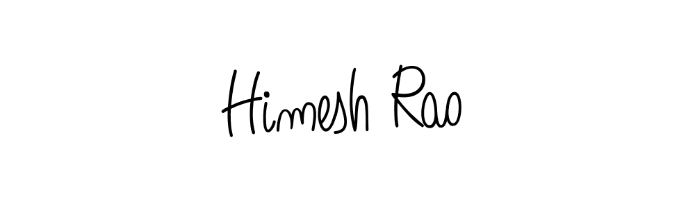 How to make Himesh Rao name signature. Use Angelique-Rose-font-FFP style for creating short signs online. This is the latest handwritten sign. Himesh Rao signature style 5 images and pictures png