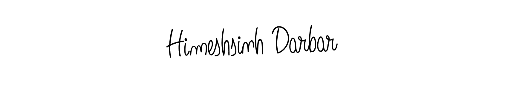 Use a signature maker to create a handwritten signature online. With this signature software, you can design (Angelique-Rose-font-FFP) your own signature for name Himeshsinh Darbar. Himeshsinh Darbar signature style 5 images and pictures png