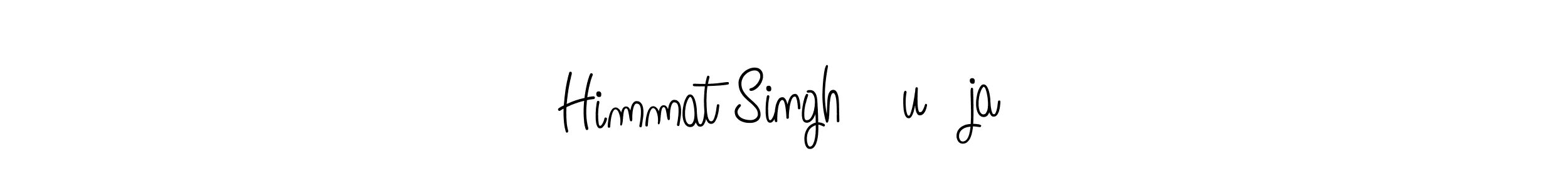 How to make Himmat Singh ᎶuᏒjaᏒ name signature. Use Angelique-Rose-font-FFP style for creating short signs online. This is the latest handwritten sign. Himmat Singh ᎶuᏒjaᏒ signature style 5 images and pictures png