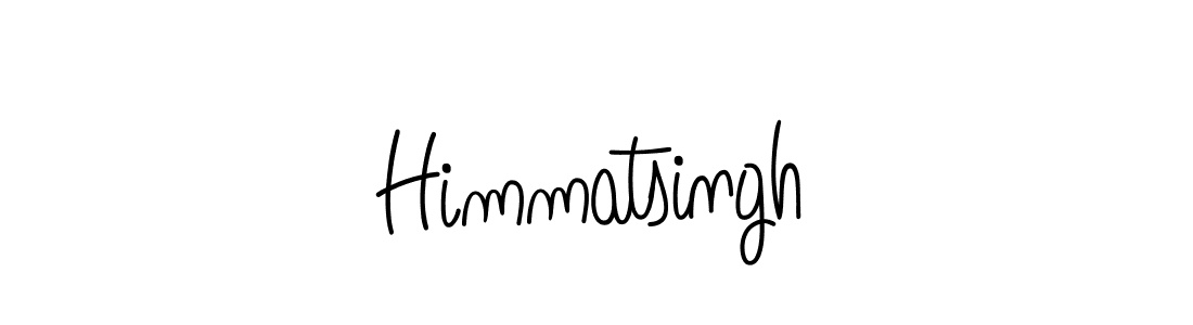 Use a signature maker to create a handwritten signature online. With this signature software, you can design (Angelique-Rose-font-FFP) your own signature for name Himmatsingh. Himmatsingh signature style 5 images and pictures png