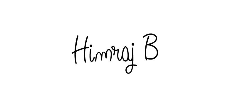 Design your own signature with our free online signature maker. With this signature software, you can create a handwritten (Angelique-Rose-font-FFP) signature for name Himraj B. Himraj B signature style 5 images and pictures png