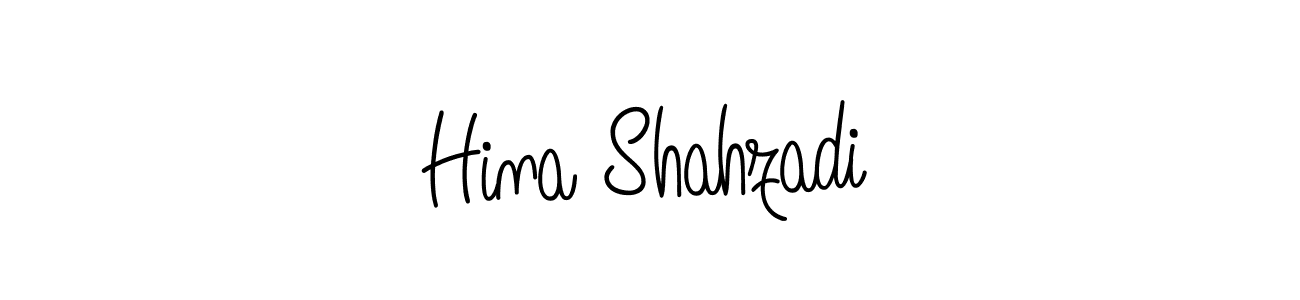 You should practise on your own different ways (Angelique-Rose-font-FFP) to write your name (Hina Shahzadi) in signature. don't let someone else do it for you. Hina Shahzadi signature style 5 images and pictures png