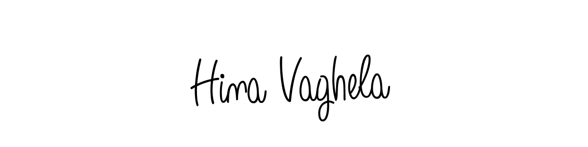 Hina Vaghela stylish signature style. Best Handwritten Sign (Angelique-Rose-font-FFP) for my name. Handwritten Signature Collection Ideas for my name Hina Vaghela. Hina Vaghela signature style 5 images and pictures png