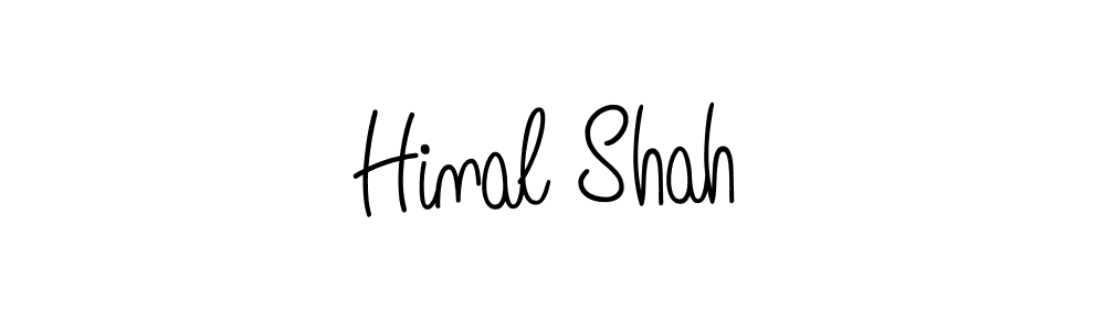 Make a beautiful signature design for name Hinal Shah. With this signature (Angelique-Rose-font-FFP) style, you can create a handwritten signature for free. Hinal Shah signature style 5 images and pictures png