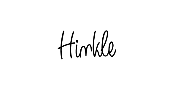 Design your own signature with our free online signature maker. With this signature software, you can create a handwritten (Angelique-Rose-font-FFP) signature for name Hinkle. Hinkle signature style 5 images and pictures png