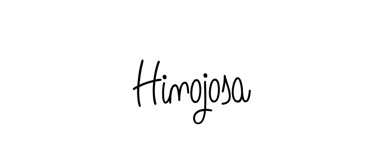 Make a beautiful signature design for name Hinojosa. With this signature (Angelique-Rose-font-FFP) style, you can create a handwritten signature for free. Hinojosa signature style 5 images and pictures png