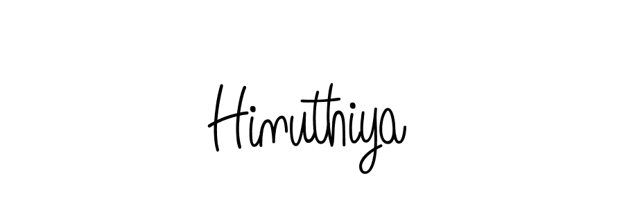 How to make Hinuthiya name signature. Use Angelique-Rose-font-FFP style for creating short signs online. This is the latest handwritten sign. Hinuthiya signature style 5 images and pictures png