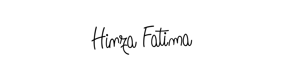 You should practise on your own different ways (Angelique-Rose-font-FFP) to write your name (Hinza Fatima) in signature. don't let someone else do it for you. Hinza Fatima signature style 5 images and pictures png