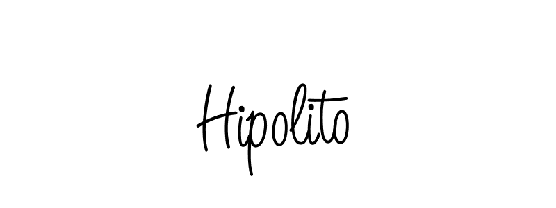 Use a signature maker to create a handwritten signature online. With this signature software, you can design (Angelique-Rose-font-FFP) your own signature for name Hipolito. Hipolito signature style 5 images and pictures png