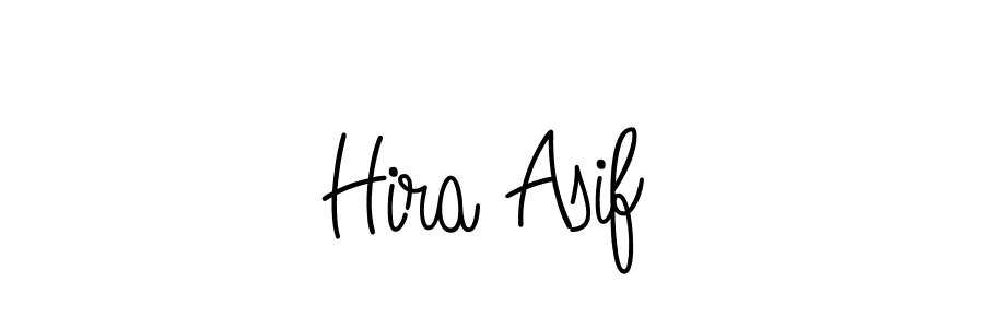 How to make Hira Asif name signature. Use Angelique-Rose-font-FFP style for creating short signs online. This is the latest handwritten sign. Hira Asif signature style 5 images and pictures png