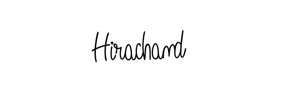 You should practise on your own different ways (Angelique-Rose-font-FFP) to write your name (Hirachand) in signature. don't let someone else do it for you. Hirachand signature style 5 images and pictures png