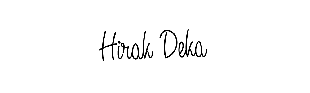 Create a beautiful signature design for name Hirak Deka. With this signature (Angelique-Rose-font-FFP) fonts, you can make a handwritten signature for free. Hirak Deka signature style 5 images and pictures png