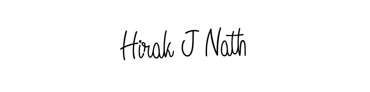 Once you've used our free online signature maker to create your best signature Angelique-Rose-font-FFP style, it's time to enjoy all of the benefits that Hirak J Nath name signing documents. Hirak J Nath signature style 5 images and pictures png