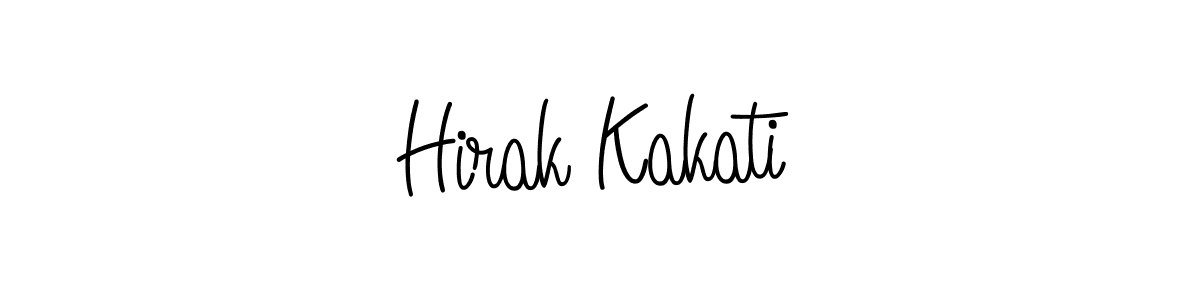 You should practise on your own different ways (Angelique-Rose-font-FFP) to write your name (Hirak Kakati) in signature. don't let someone else do it for you. Hirak Kakati signature style 5 images and pictures png