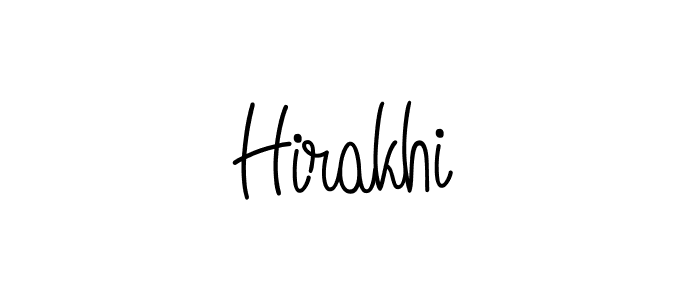 Create a beautiful signature design for name Hirakhi. With this signature (Angelique-Rose-font-FFP) fonts, you can make a handwritten signature for free. Hirakhi signature style 5 images and pictures png