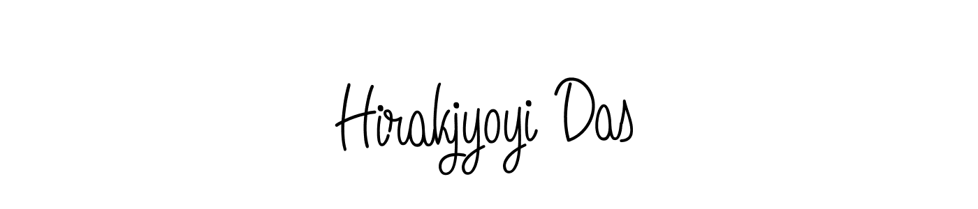 You should practise on your own different ways (Angelique-Rose-font-FFP) to write your name (Hirakjyoyi Das) in signature. don't let someone else do it for you. Hirakjyoyi Das signature style 5 images and pictures png