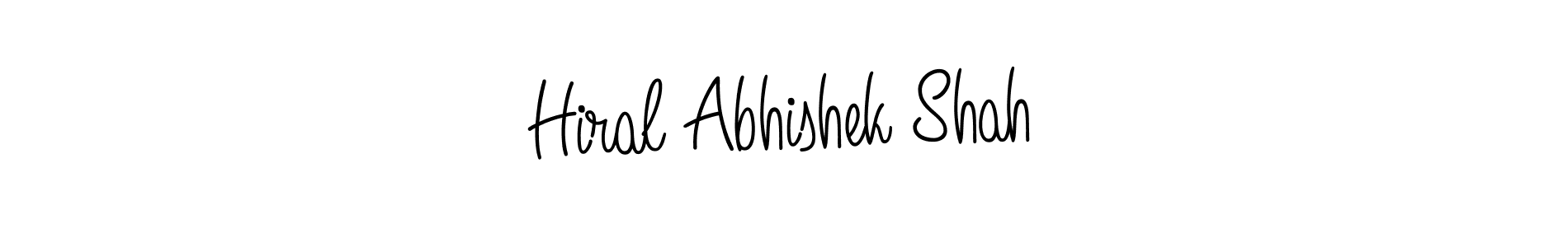 Angelique-Rose-font-FFP is a professional signature style that is perfect for those who want to add a touch of class to their signature. It is also a great choice for those who want to make their signature more unique. Get Hiral Abhishek Shah name to fancy signature for free. Hiral Abhishek Shah signature style 5 images and pictures png