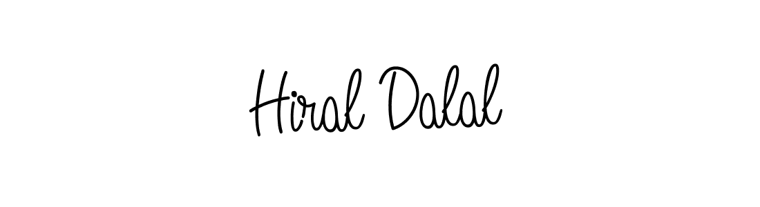 How to make Hiral Dalal signature? Angelique-Rose-font-FFP is a professional autograph style. Create handwritten signature for Hiral Dalal name. Hiral Dalal signature style 5 images and pictures png