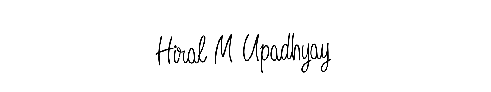 How to Draw Hiral M Upadhyay signature style? Angelique-Rose-font-FFP is a latest design signature styles for name Hiral M Upadhyay. Hiral M Upadhyay signature style 5 images and pictures png