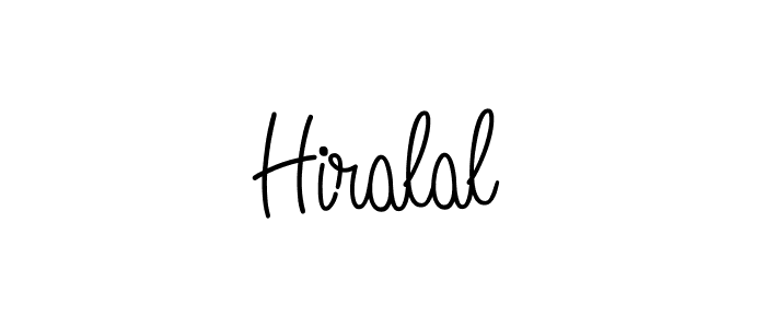 How to make Hiralal name signature. Use Angelique-Rose-font-FFP style for creating short signs online. This is the latest handwritten sign. Hiralal signature style 5 images and pictures png