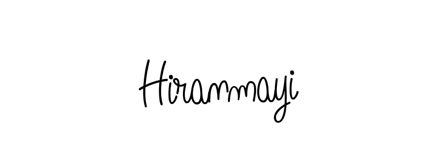 How to make Hiranmayi name signature. Use Angelique-Rose-font-FFP style for creating short signs online. This is the latest handwritten sign. Hiranmayi signature style 5 images and pictures png