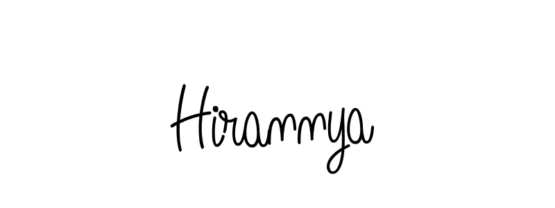 You should practise on your own different ways (Angelique-Rose-font-FFP) to write your name (Hirannya) in signature. don't let someone else do it for you. Hirannya signature style 5 images and pictures png