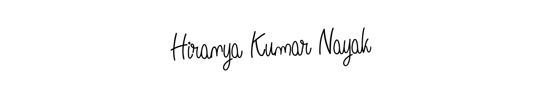 Create a beautiful signature design for name Hiranya Kumar Nayak. With this signature (Angelique-Rose-font-FFP) fonts, you can make a handwritten signature for free. Hiranya Kumar Nayak signature style 5 images and pictures png