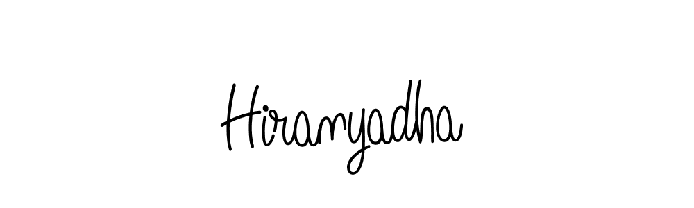 You should practise on your own different ways (Angelique-Rose-font-FFP) to write your name (Hiranyadha) in signature. don't let someone else do it for you. Hiranyadha signature style 5 images and pictures png