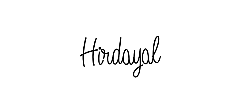 Create a beautiful signature design for name Hirdayal. With this signature (Angelique-Rose-font-FFP) fonts, you can make a handwritten signature for free. Hirdayal signature style 5 images and pictures png